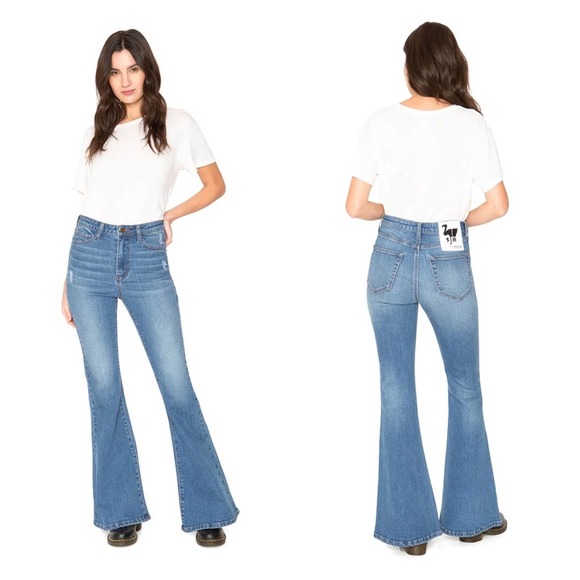 Free People Denim - Free People x Sandrine Rose - NWT Super Flare Jeans